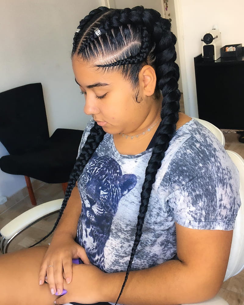 Feed In Cornrows Braids