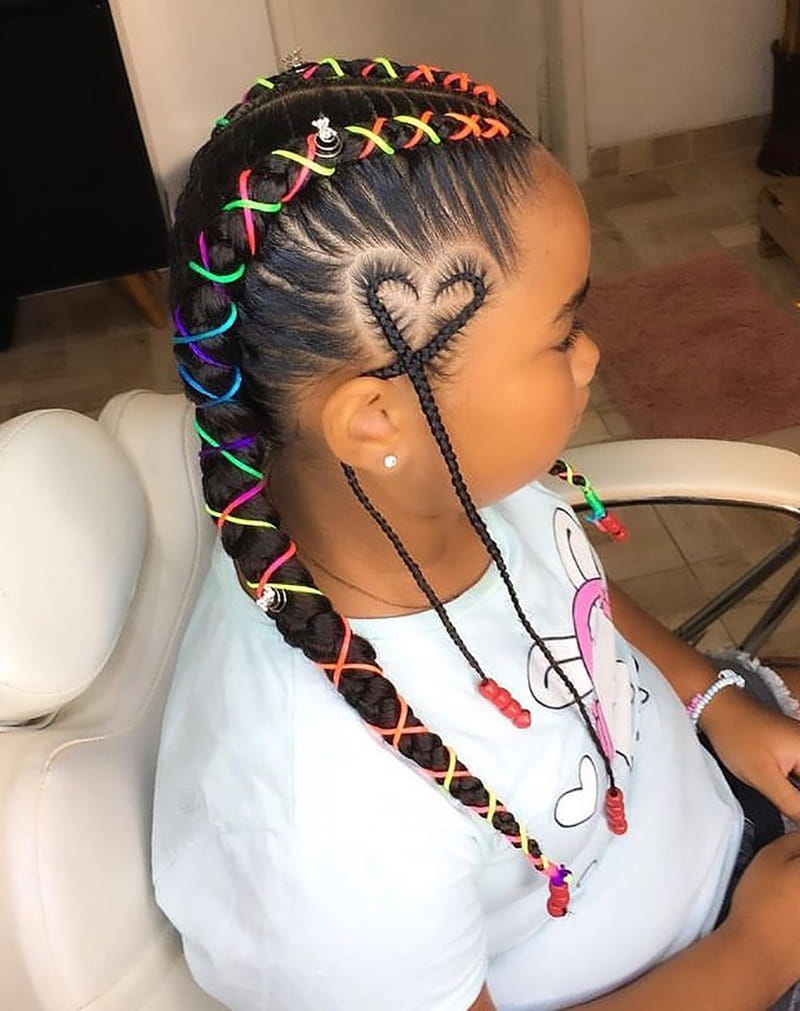 2 Cornrows Braids for Kids 