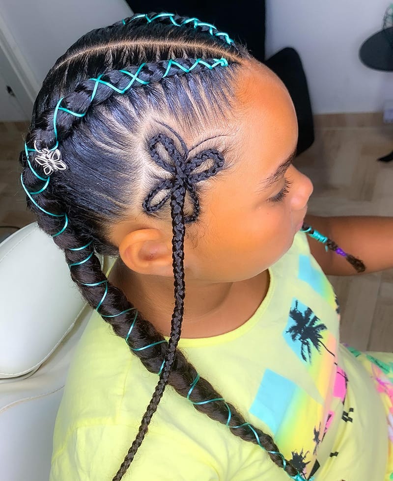 2 Cornrows Braids for Kids 