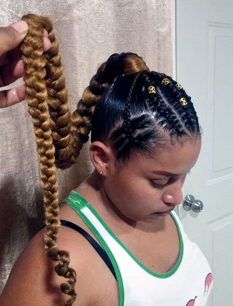 Blonde Cornrows