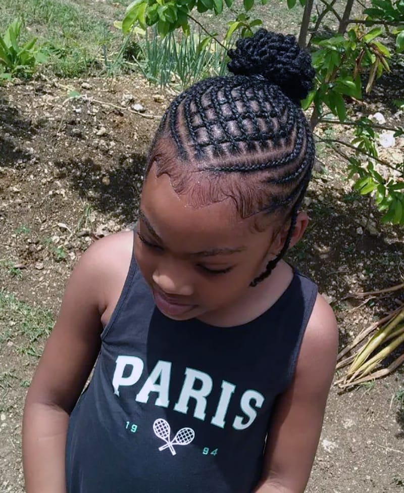 Cornrows Basket Weave