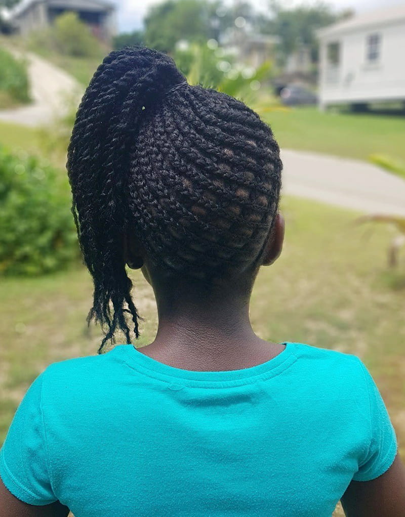 Cornrows Basket Weave