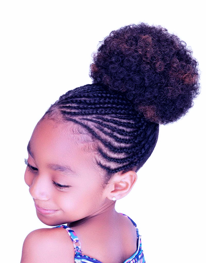 Cornrows with Puffs