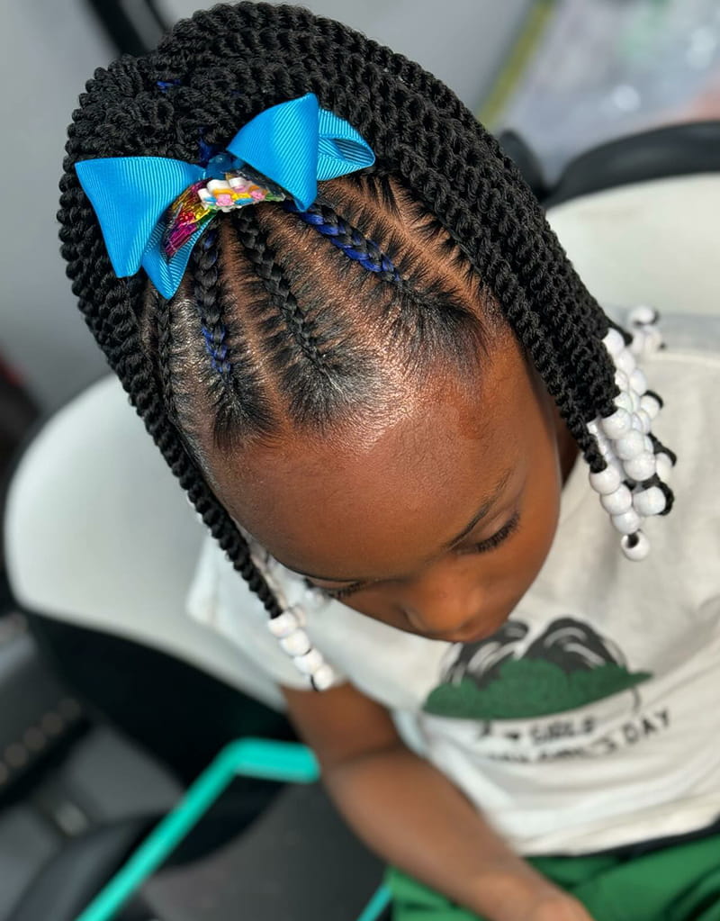 Cornrows with Hairbows