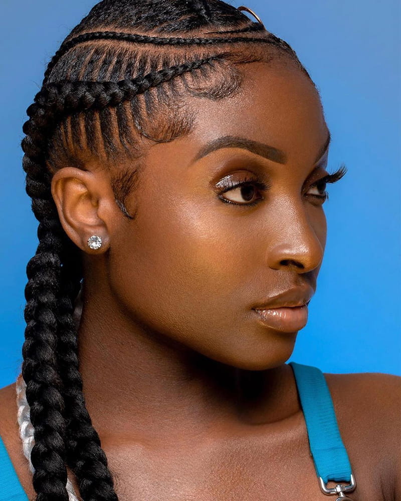 2 Cornrow Braids