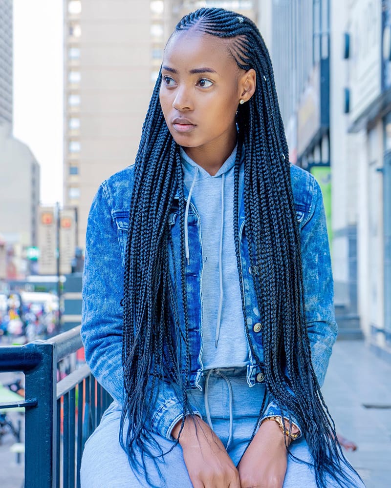 Waist-Length Beautiful Tribal Braids