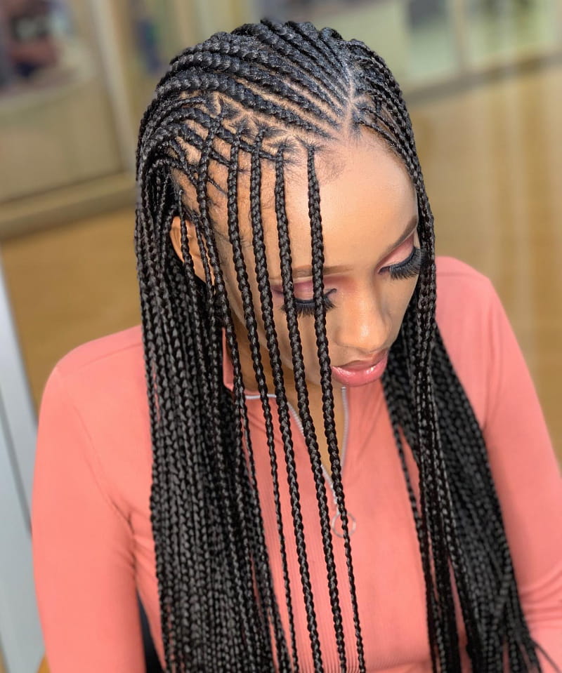 Triangular Tribal Braids