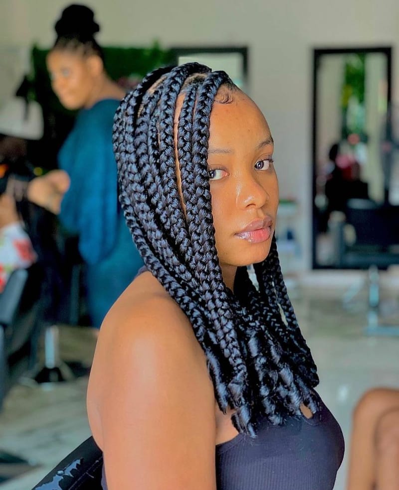 Back-Length Big Box Braids