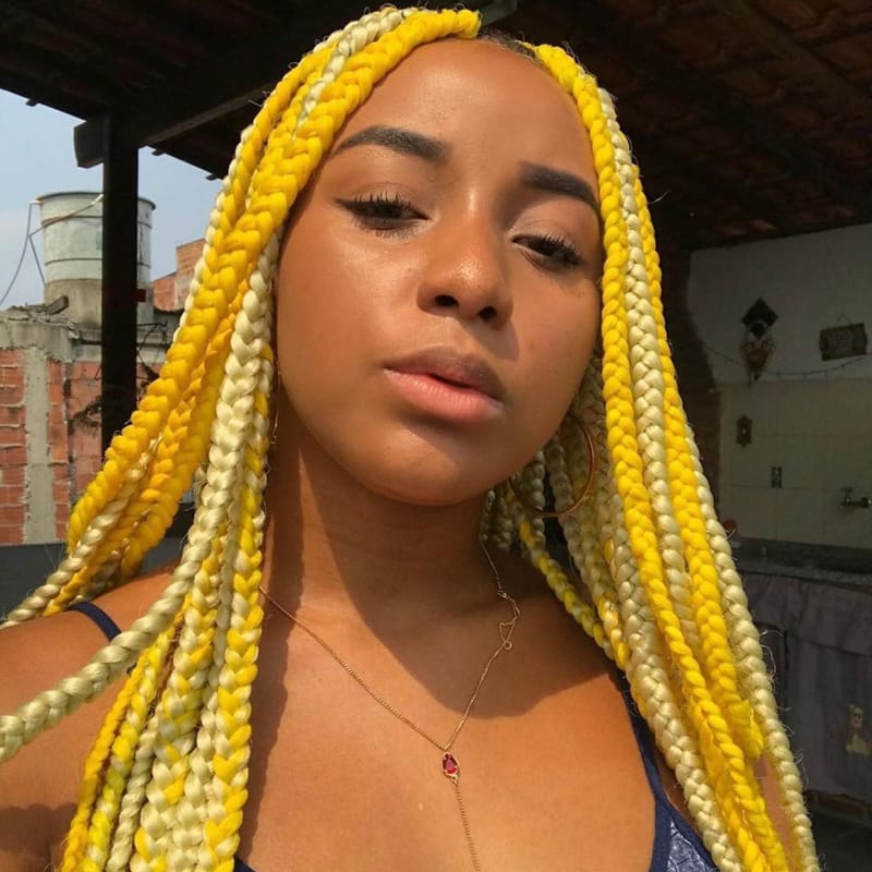 Yellow Large Braids