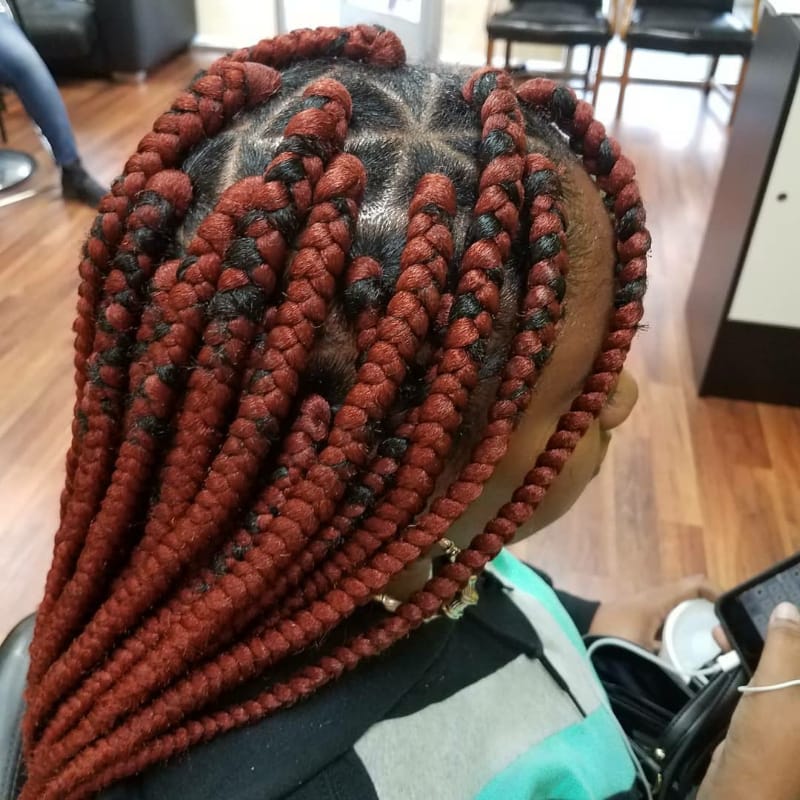 Brown Big Box Braids