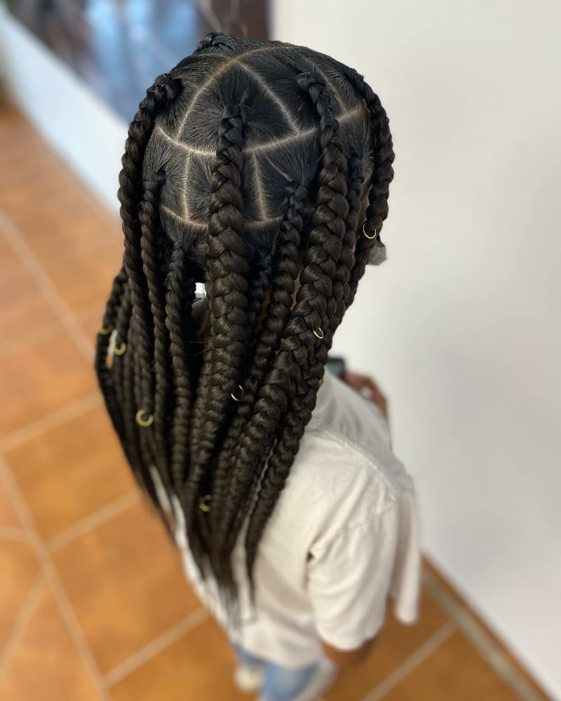 Traditional Big Box Braids