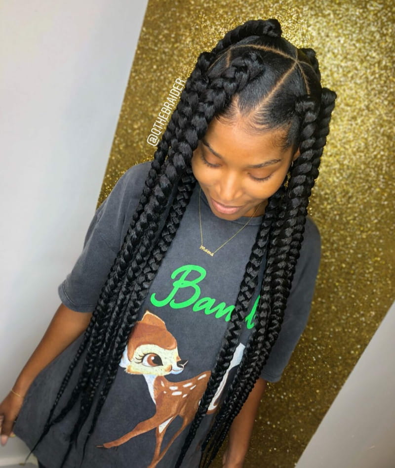 big jumbo box braids