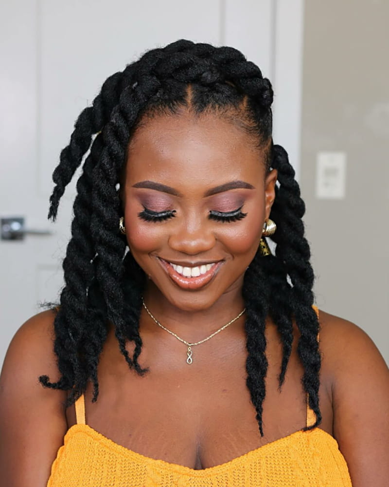 Big Twisted Box Braids