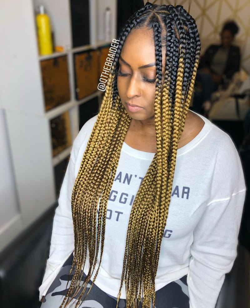 Ombre Golden Braids