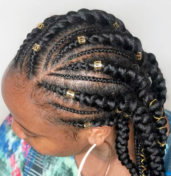 Braids With Beads