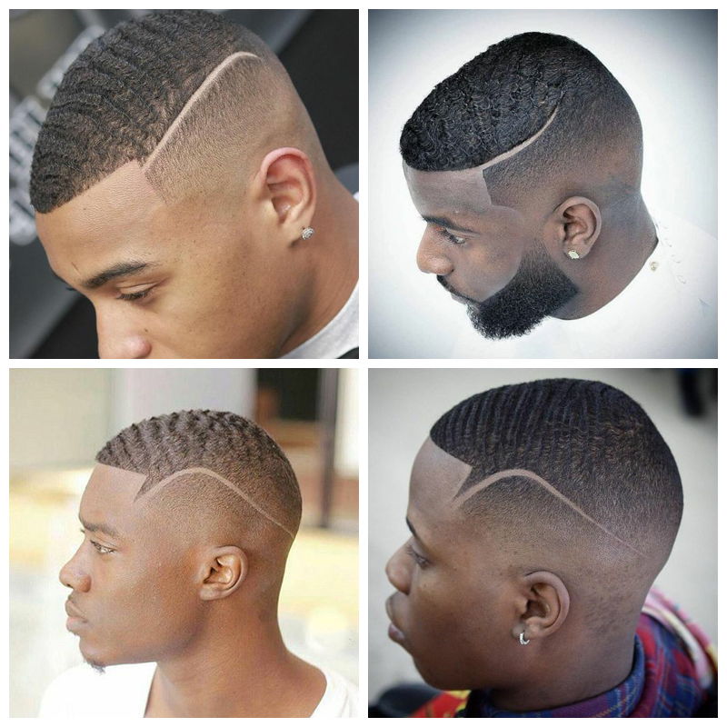 Front Waves: black men haircuts