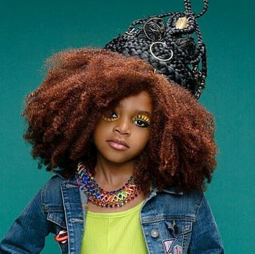 Crowned Crochet Afro for black kids :cute hairstyles for black girls