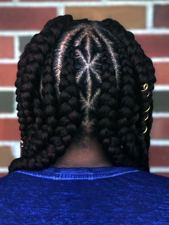 6 Braids Cornrows