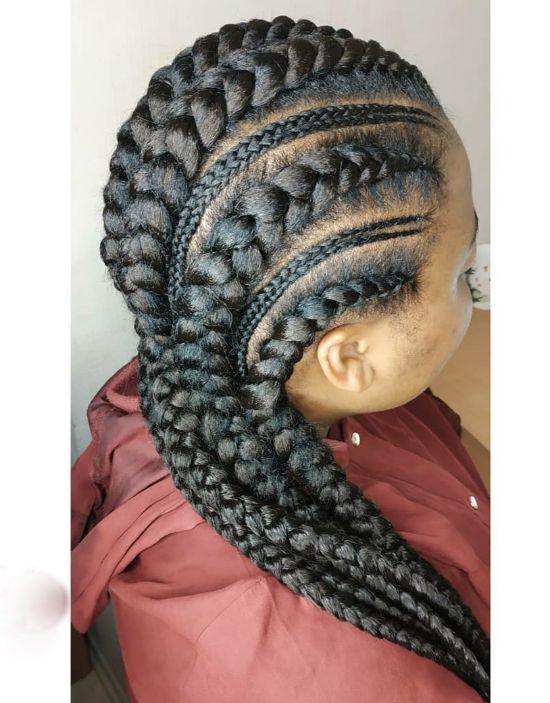 6 Braids Cornrows