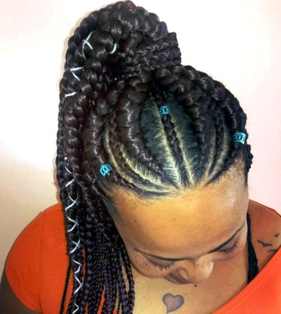 6 Braids Cornrows