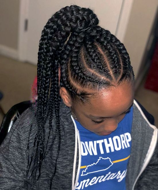 6 Braids Cornrows