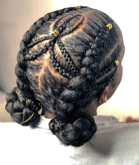 Double Braids Cornrows