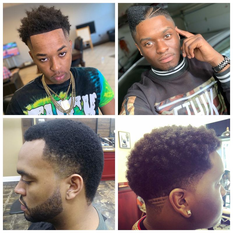 Temple Fade : black men hairstyles