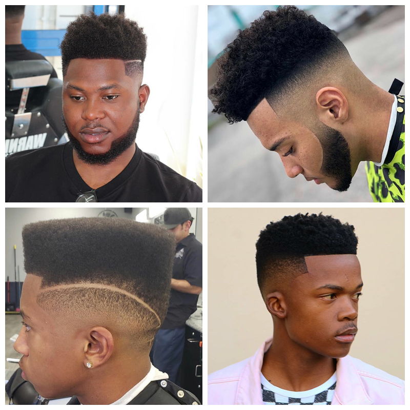 High Top Fade: black male haircuts