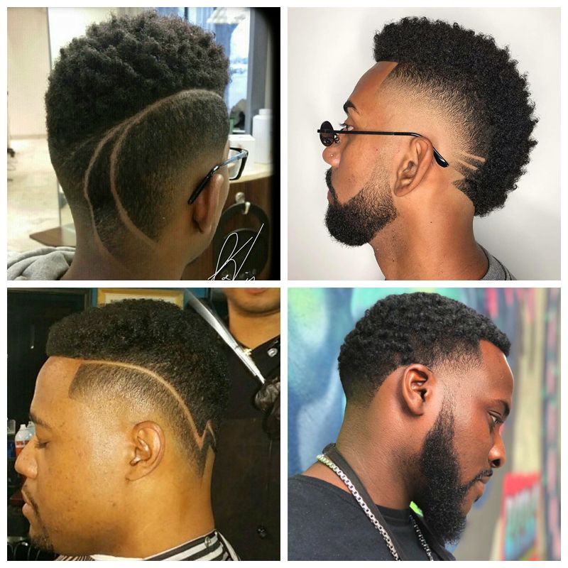 High Low Fades: black haircuts