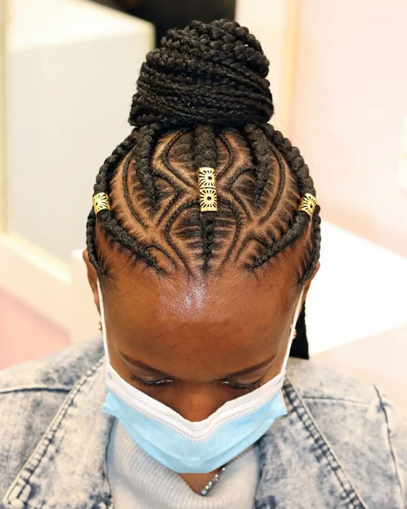 Braided High Bun