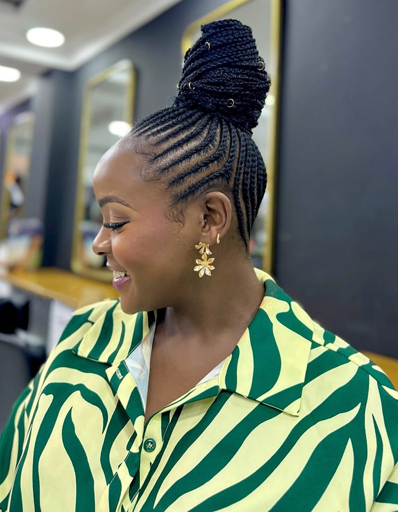 Braided High Bun