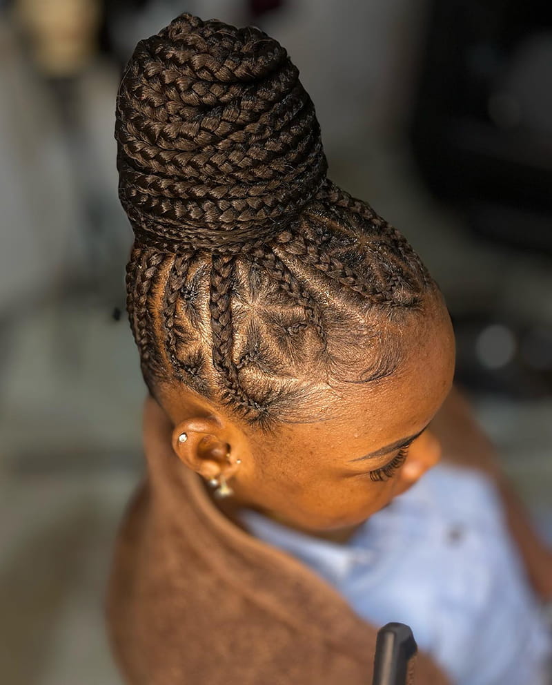 Braided High Bun