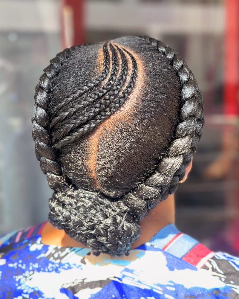 Braided Low Bun