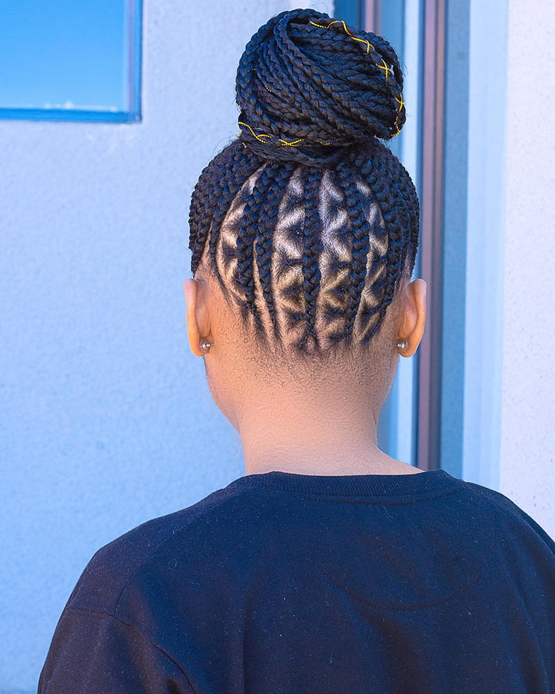 Braided Pineapple Updo Hairstyles for African AMerican Women