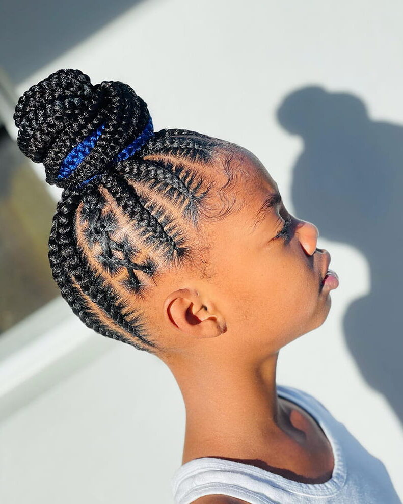 Braided Pineapple Updo Hairstyles for African AMerican Women
