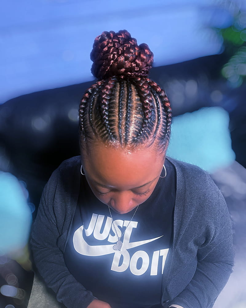 Cornrow Updo