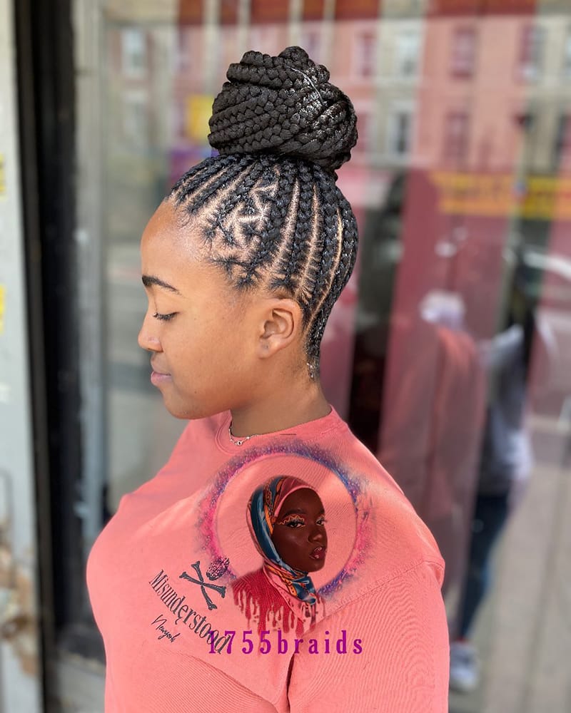 Cornrow Updo