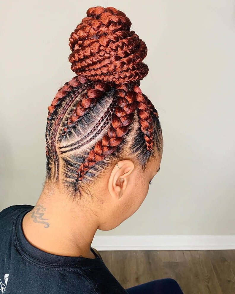 Cornrow Updo