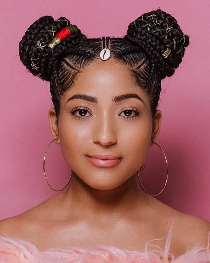 Cornrow Updo