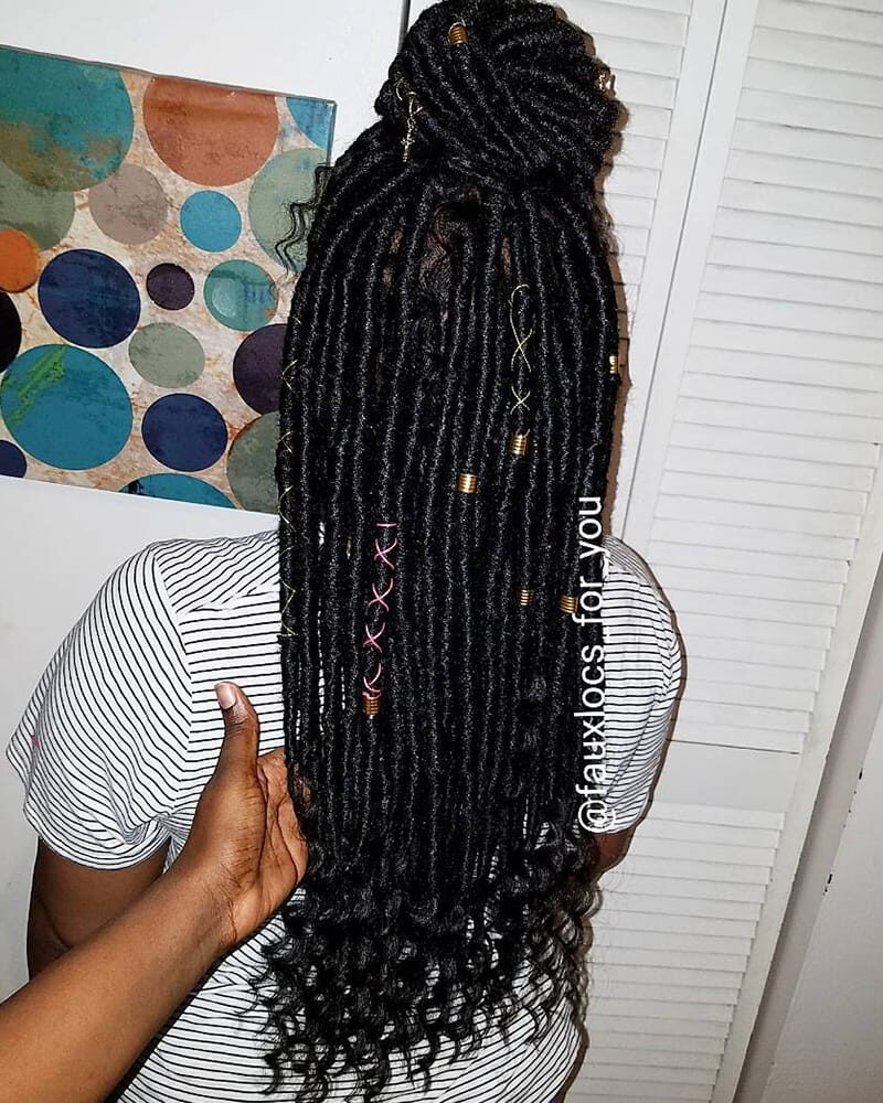 Goddess Faux Locs for African American Women