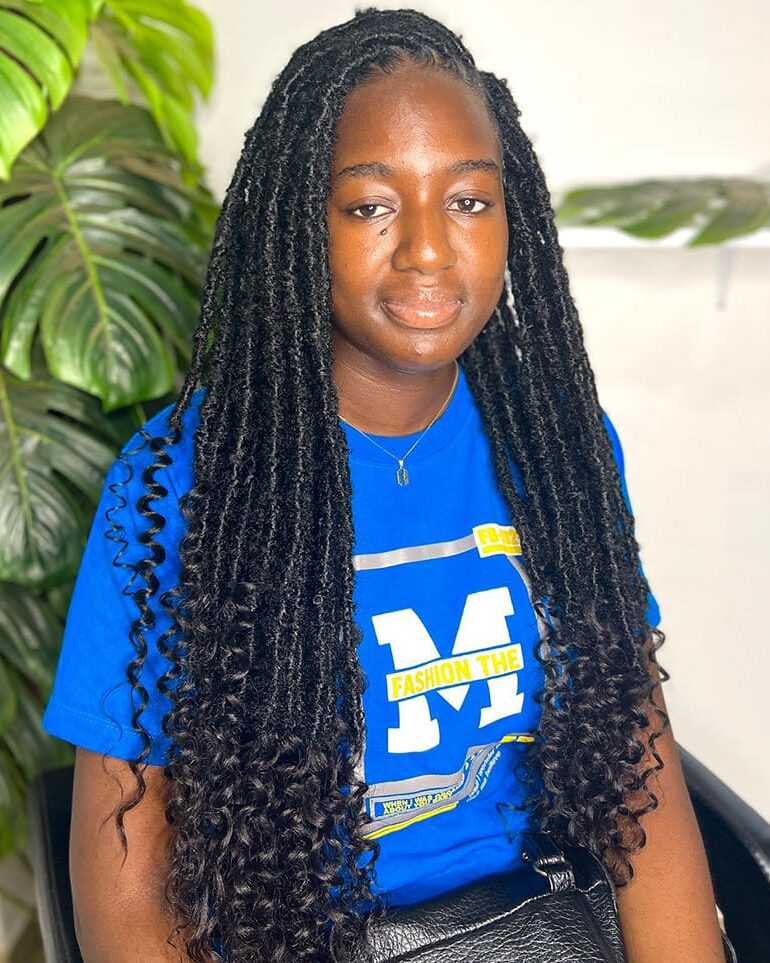 Goddess Faux Locs for African American Women