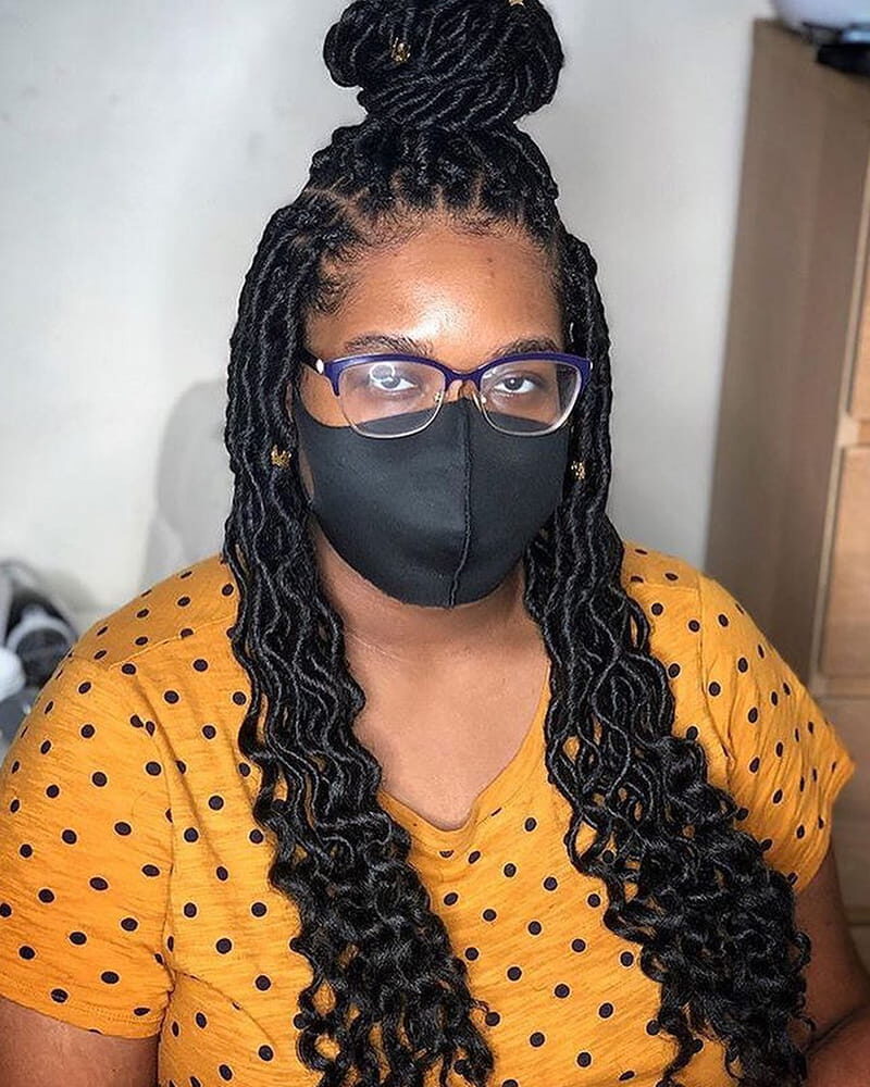 Goddess Faux Locs for African American Women