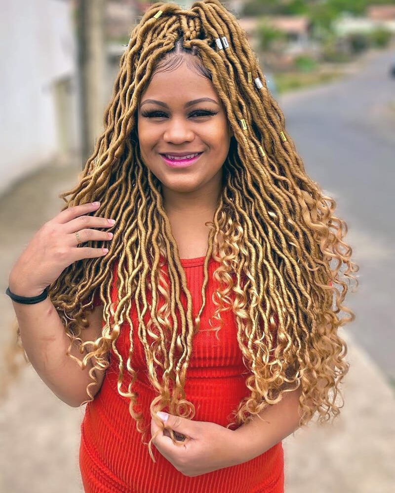Goddess Faux Locs for African American Women
