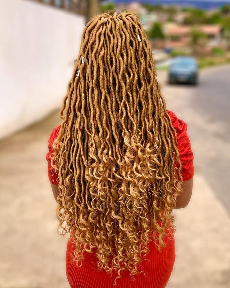 Goddess Faux Locs for African American Women