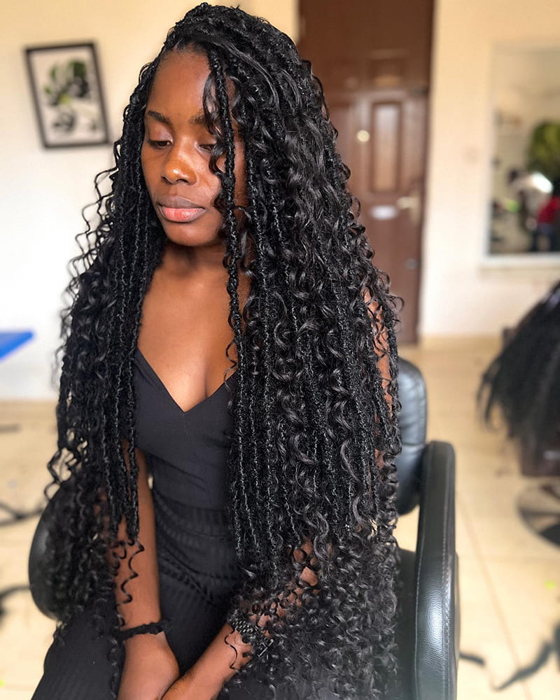Goddess Faux Locs for African American Women