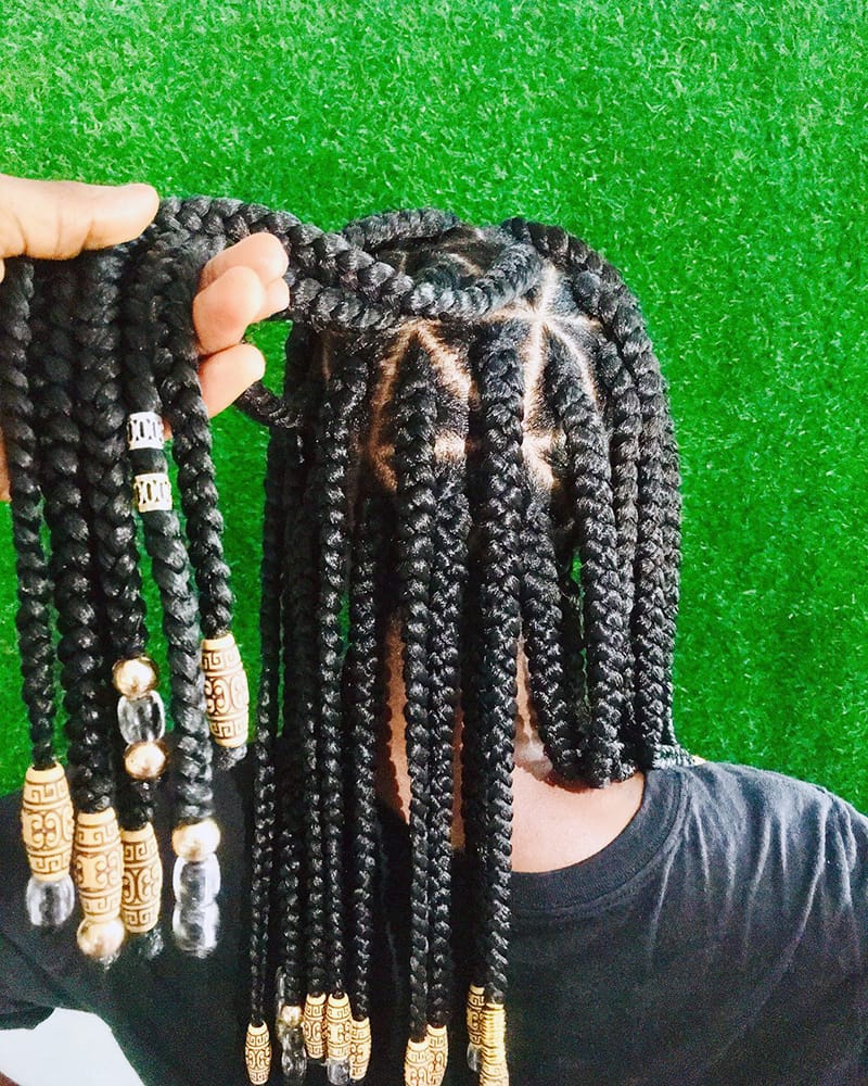 Jumbo Braids Style to Protect Your Natural Hair