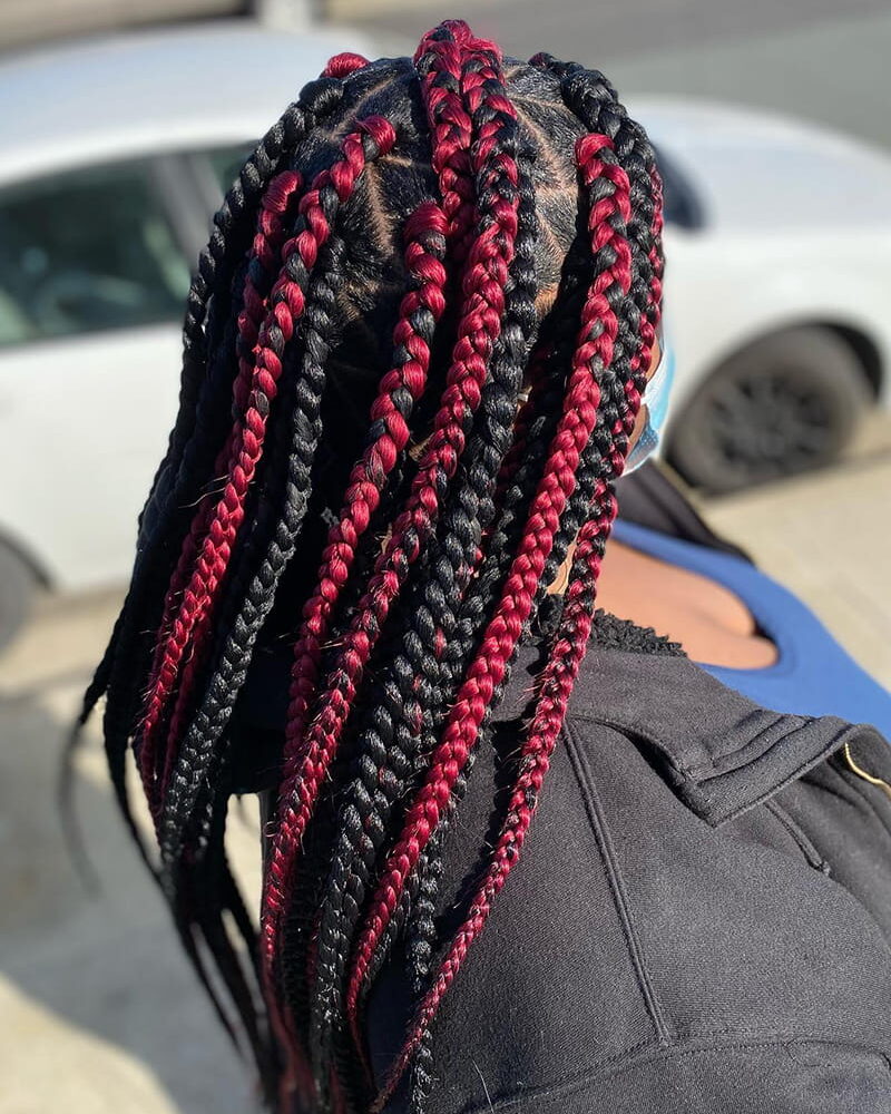 Jumbo Braids Style to Protect Your Natural Hair
