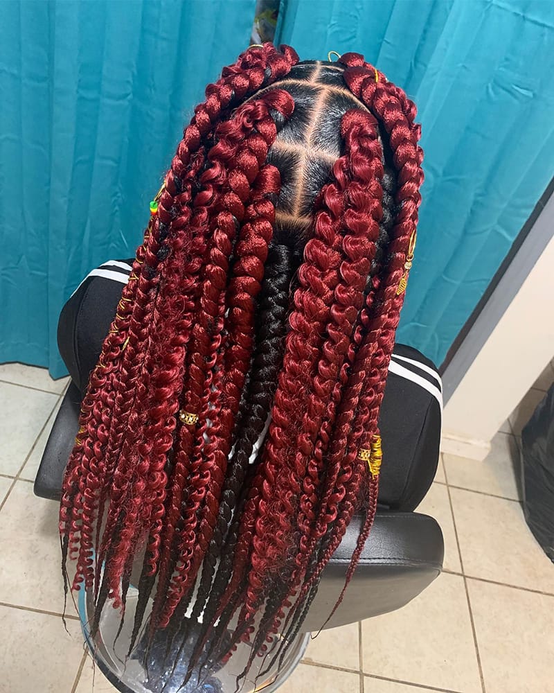 Jumbo Braids Style to Protect Your Natural Hair