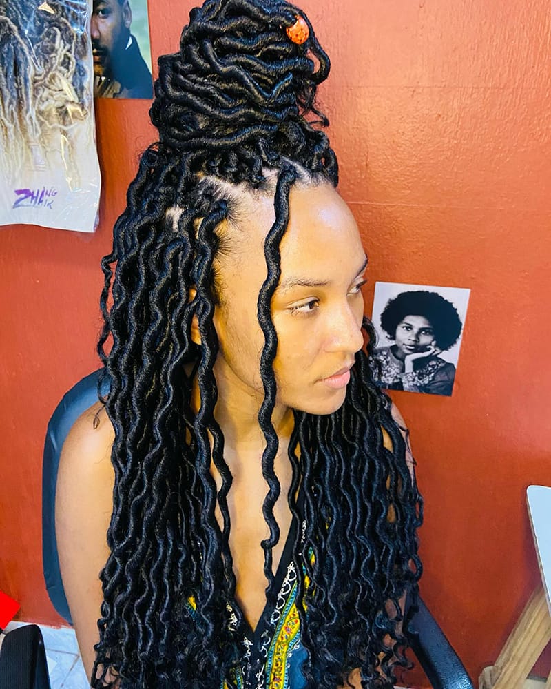 Protective Faux Locs