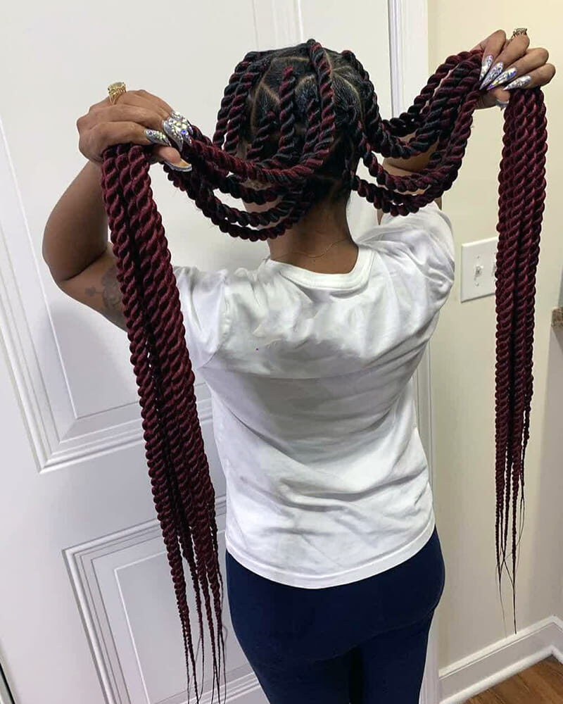 Protective Senegalese Twists for Black Women